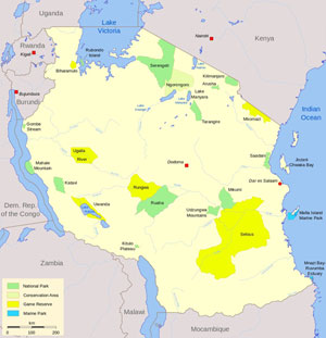 Tanzania Map